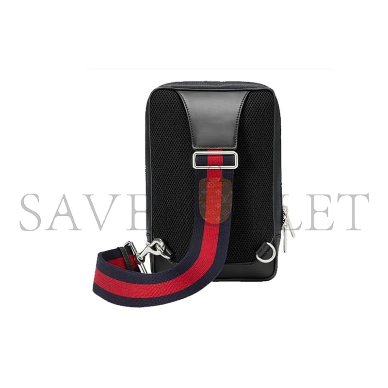 GUCCI GG BLACK BELT BAG 478325 (27*17*8.5cm)
